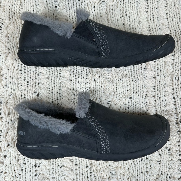 JBU by Jambu Willow Memory Foam Faux Fur Lined Slippers Womens Size 11 Grey - Picture 5 of 14